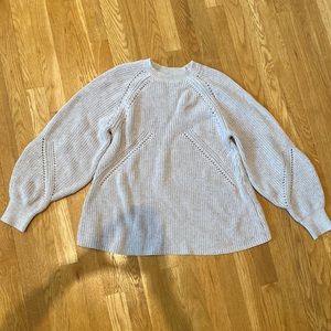 Cotton hatch maternity sweater pale purple size 1